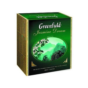 Чай Greenfild Jasmine Dream, 100пак*2гр, зеленый китайский жасминовый