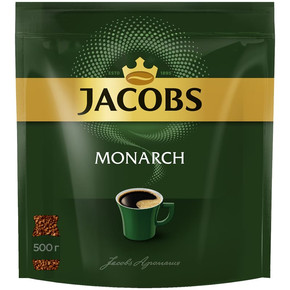 Кофе растворимый Jacobs Monarch, мягкая упаковка, 500г