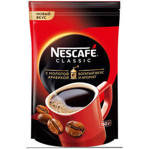 Кофе растворимый Nescafe Classic, мягкая упаковка, 190г