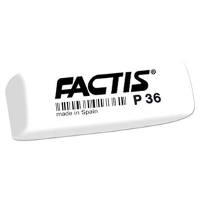 Ластик Factis P36, 56х19,5х9мм, мягкий скошенный