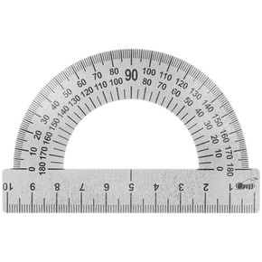 Транспортир 180° 10 см, сталь ТС10