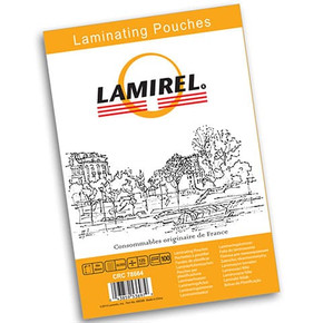 Пленка для ламинирования Lamirel 75*105 мм, 125мкм, глянец, 100л.